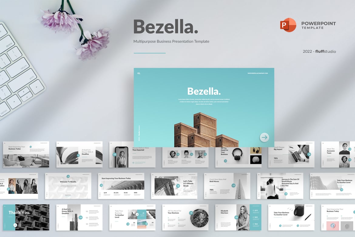 Bezella - Template Presentasi PowerPoint Serbaguna yang Modern