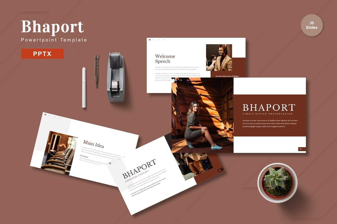 Bhaport - Template Powerpoint Profesional untuk Presentasi Menarik
