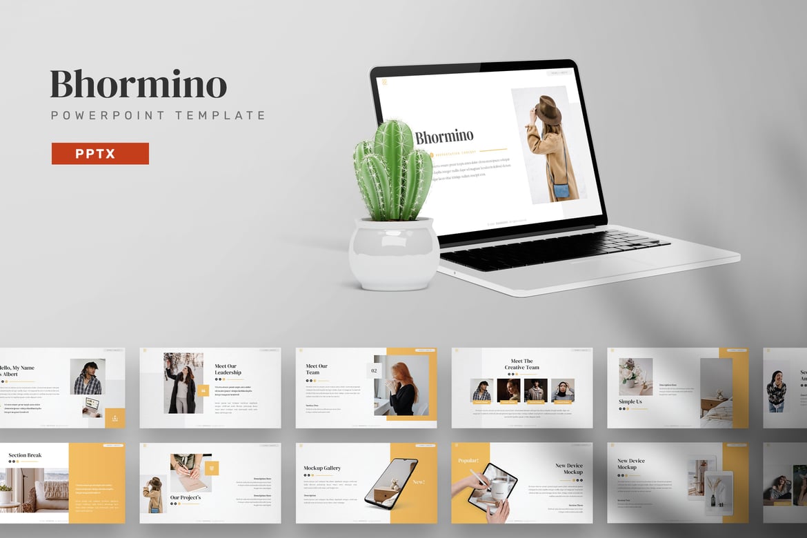 Bhormino - Template Powerpoint Menarik untuk Presentasi Anda