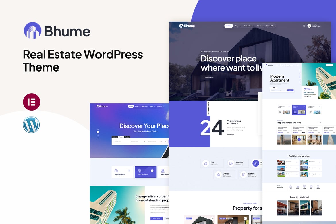 Bhume - Tema WordPress Real Estate Terbaik untuk Bisnis Properti Anda