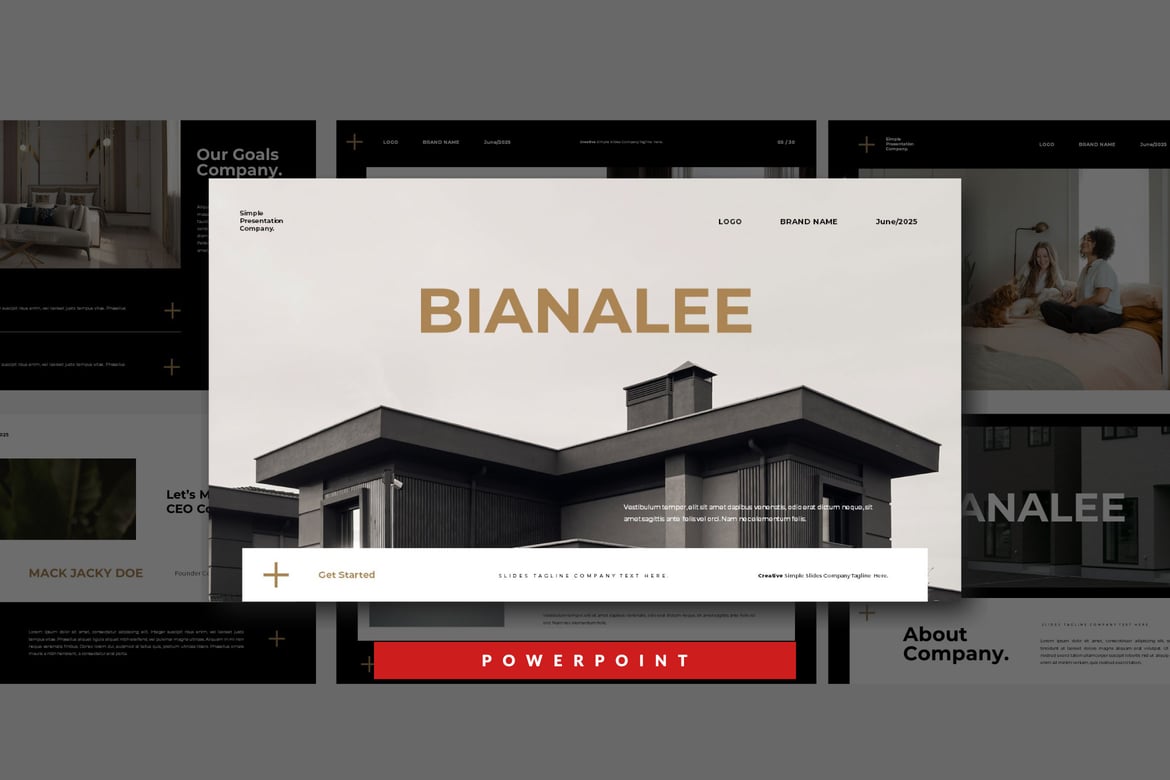 Template PowerPoint Bianalee yang Menarik dan Profesional