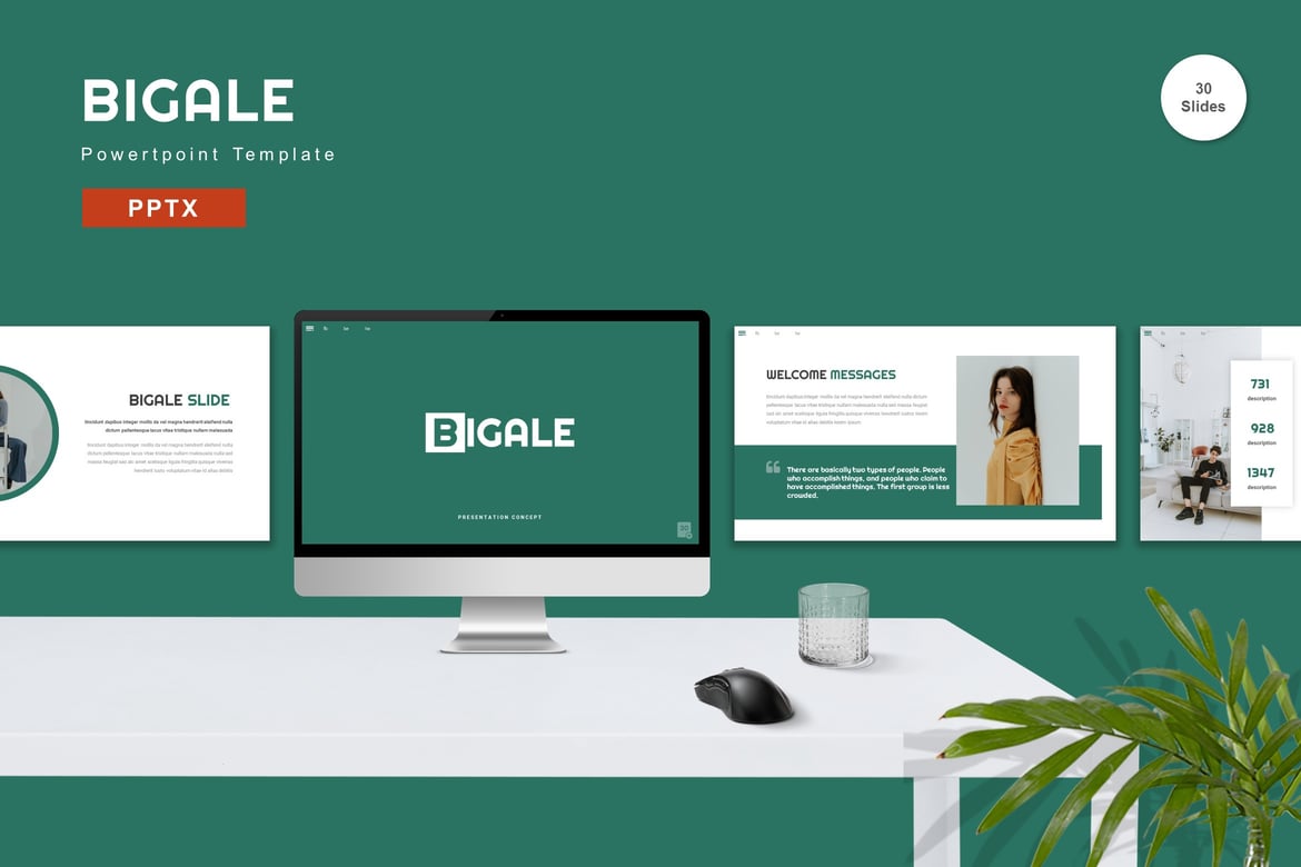 Bigale - Template Presentasi PowerPoint Profesional