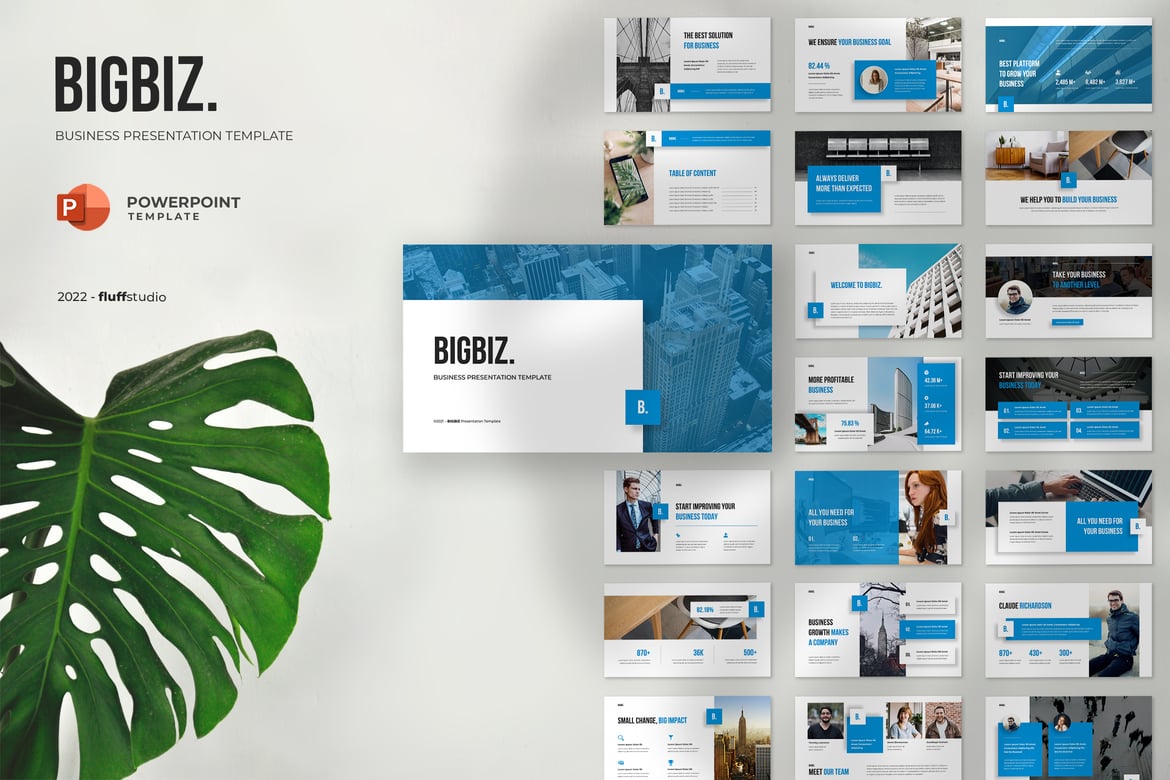 BIGBIZ - Template Presentasi PowerPoint Profesional untuk Bisnis