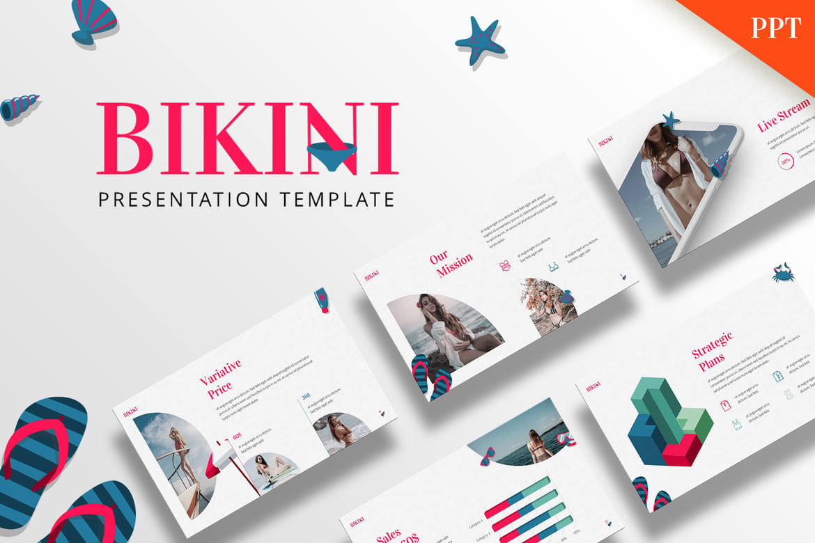 Template Powerpoint Bikini - Presentasi Menarik dan Profesional