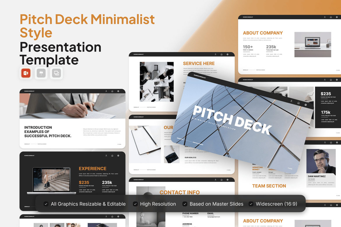 Template Presentasi PowerPoint Minimalis Bilaga yang Modern dan Elegan