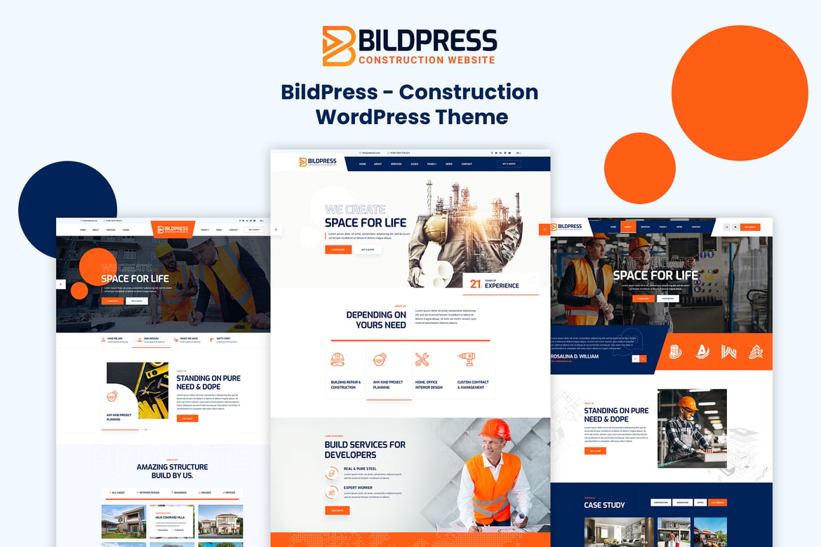 Tema WordPress BildPress - Solusi Cerdas untuk Website Konstruksi dan Industri