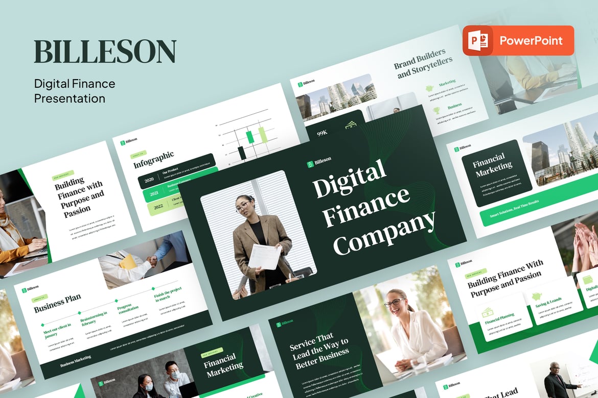 Billeson - Template Presentasi Keuangan Digital yang Profesional