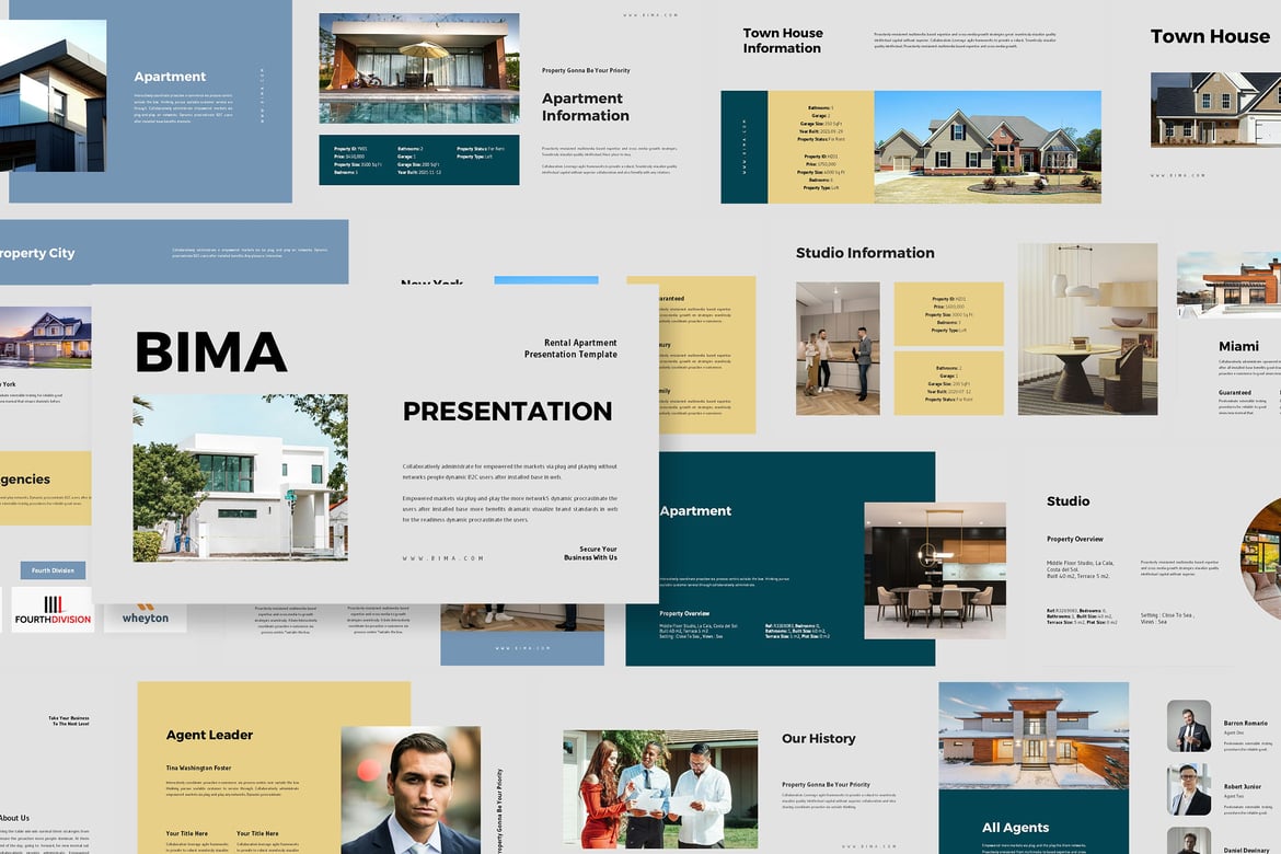 Bima: Template PowerPoint Properti yang Menarik dan Profesional