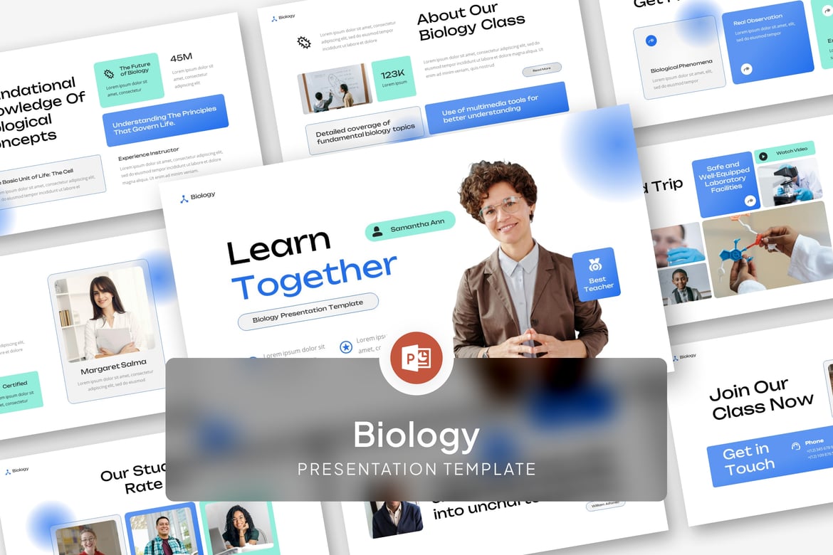 Template Presentasi Biologi PowerPoint yang Menarik dan Profesional
