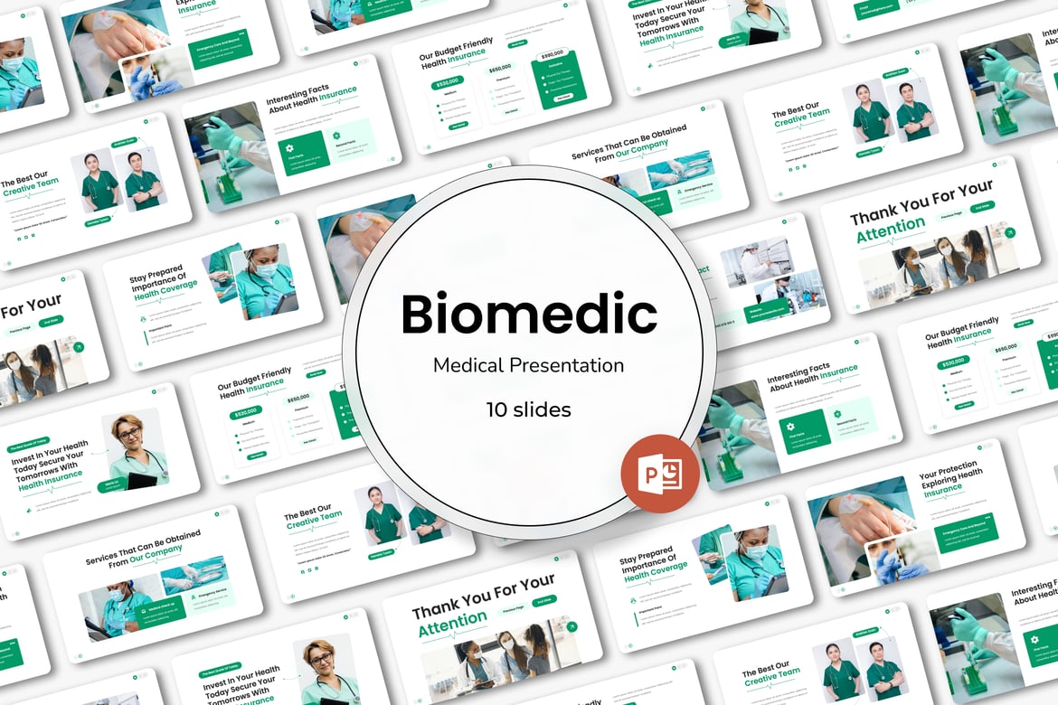 Template PowerPoint Biomedic - Solusi Presentasi Medis yang Menarik