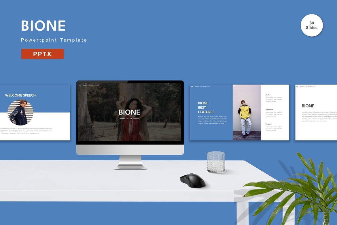 Bione - Template Powerpoint Menarik untuk Semua Kebutuhan
