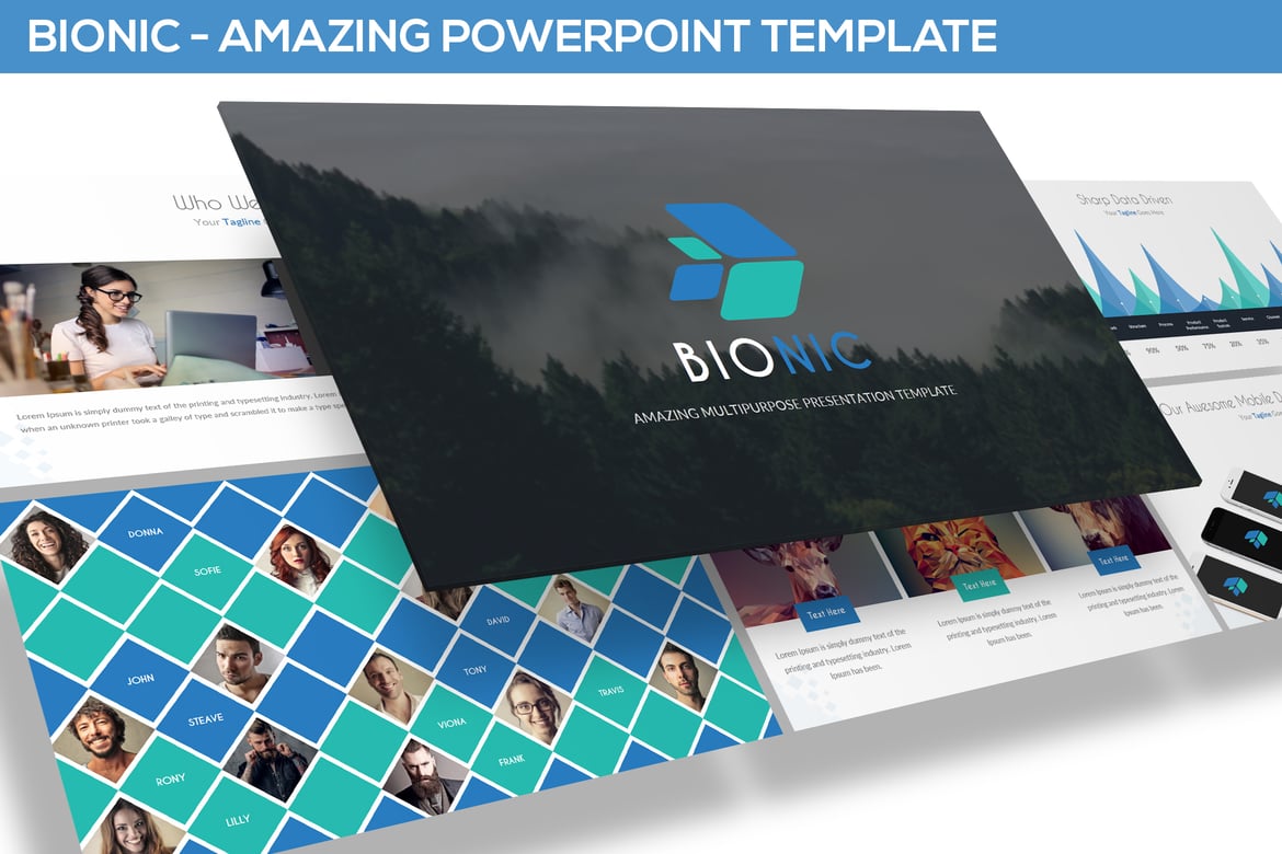 Bionic - Template Powerpoint Serbaguna yang Menakjubkan