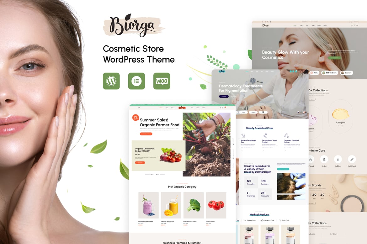 Biorga - Tema WordPress Kosmetik dan Kesehatan yang Menawan