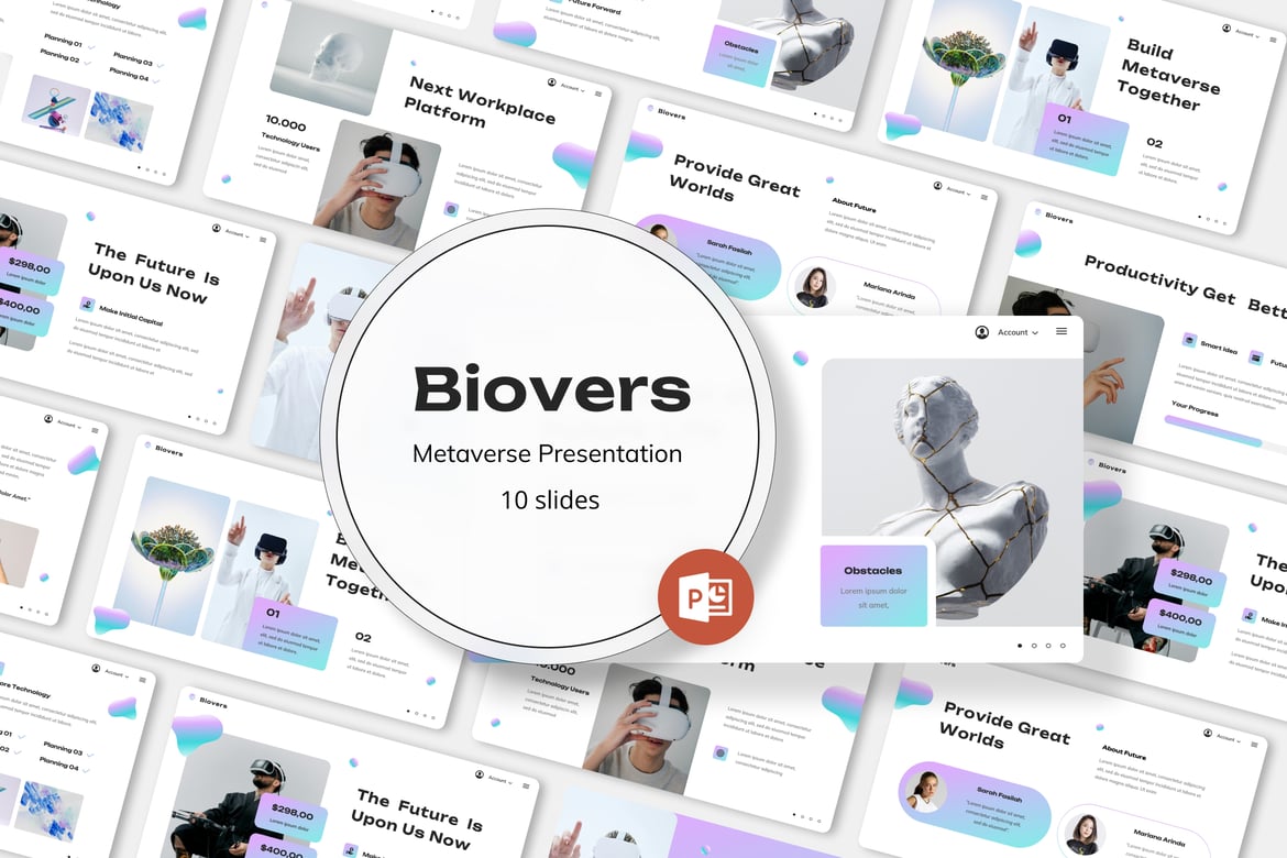 Biovers - Template PowerPoint Metaverse yang Menakjubkan