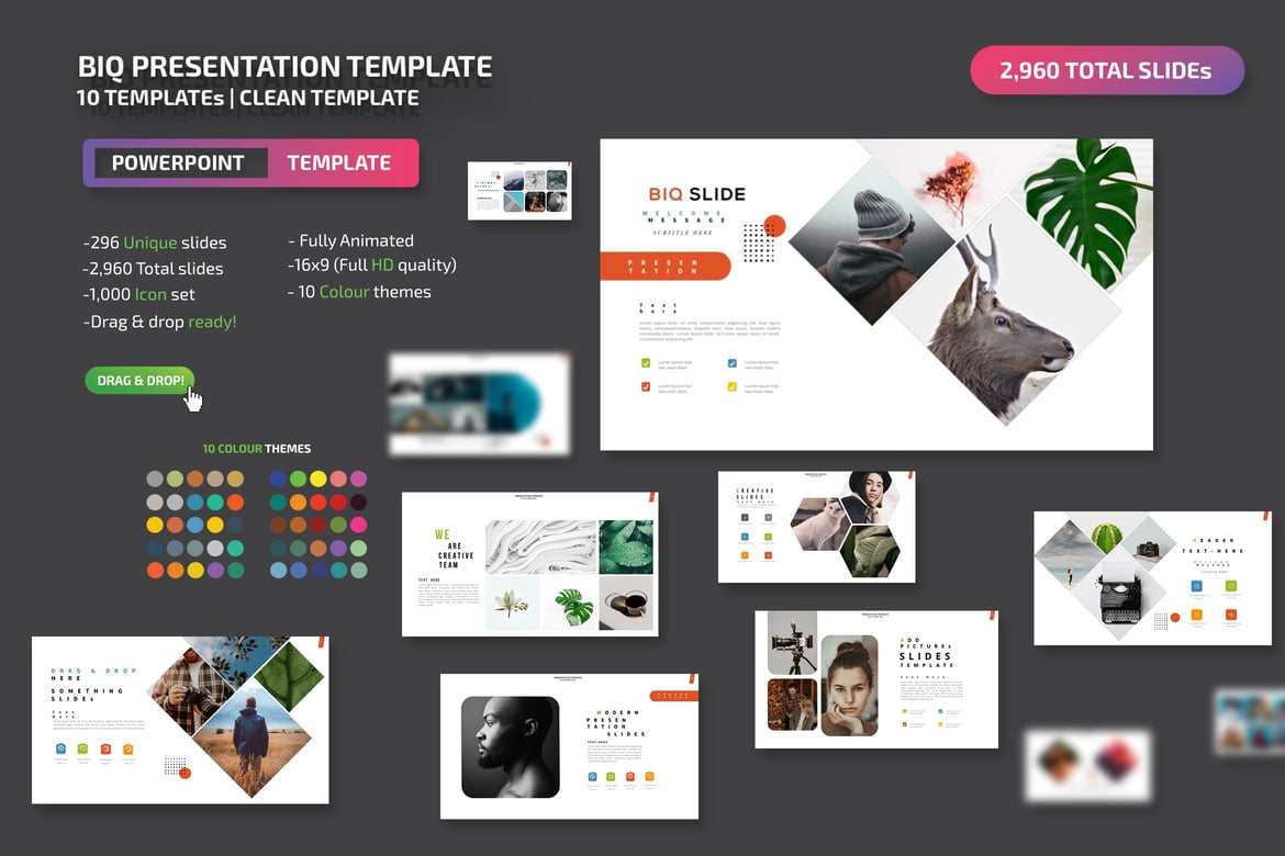 Template Presentasi PowerPoint BIQ yang Menarik dan Profesional