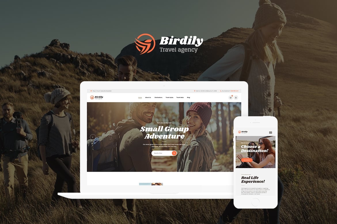 Birdily: Tema WordPress Kreatif untuk Agensi Perjalanan Anda