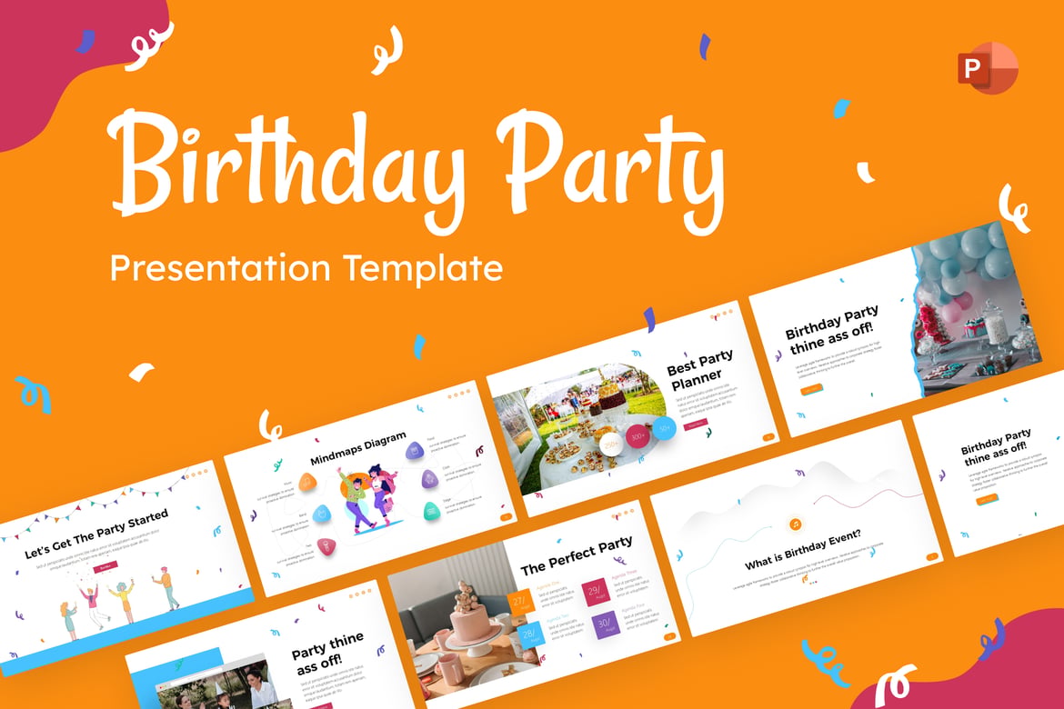 Template PowerPoint Ulang Tahun yang Kreatif dan Menarik