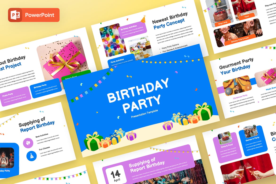 Template Powerpoint Ulang Tahun yang Menarik dan Profesional