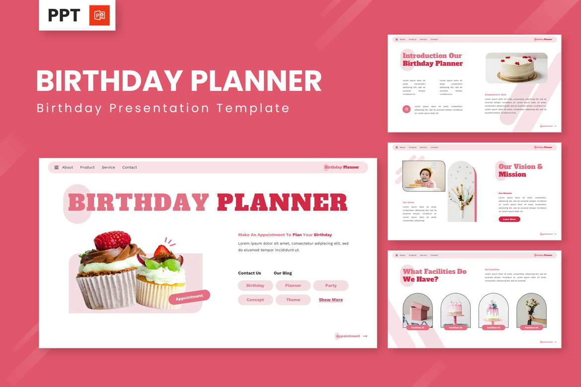 Template Powerpoint Perayaan Ulang Tahun - Rencanakan Pesta Anda dengan Mudah