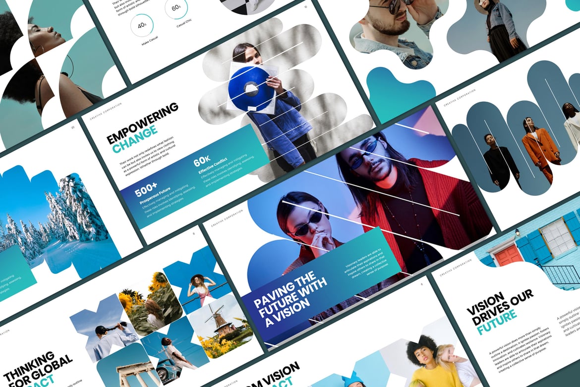 Template Presentasi PowerPoint Birubiru yang Efektif dan Menarik