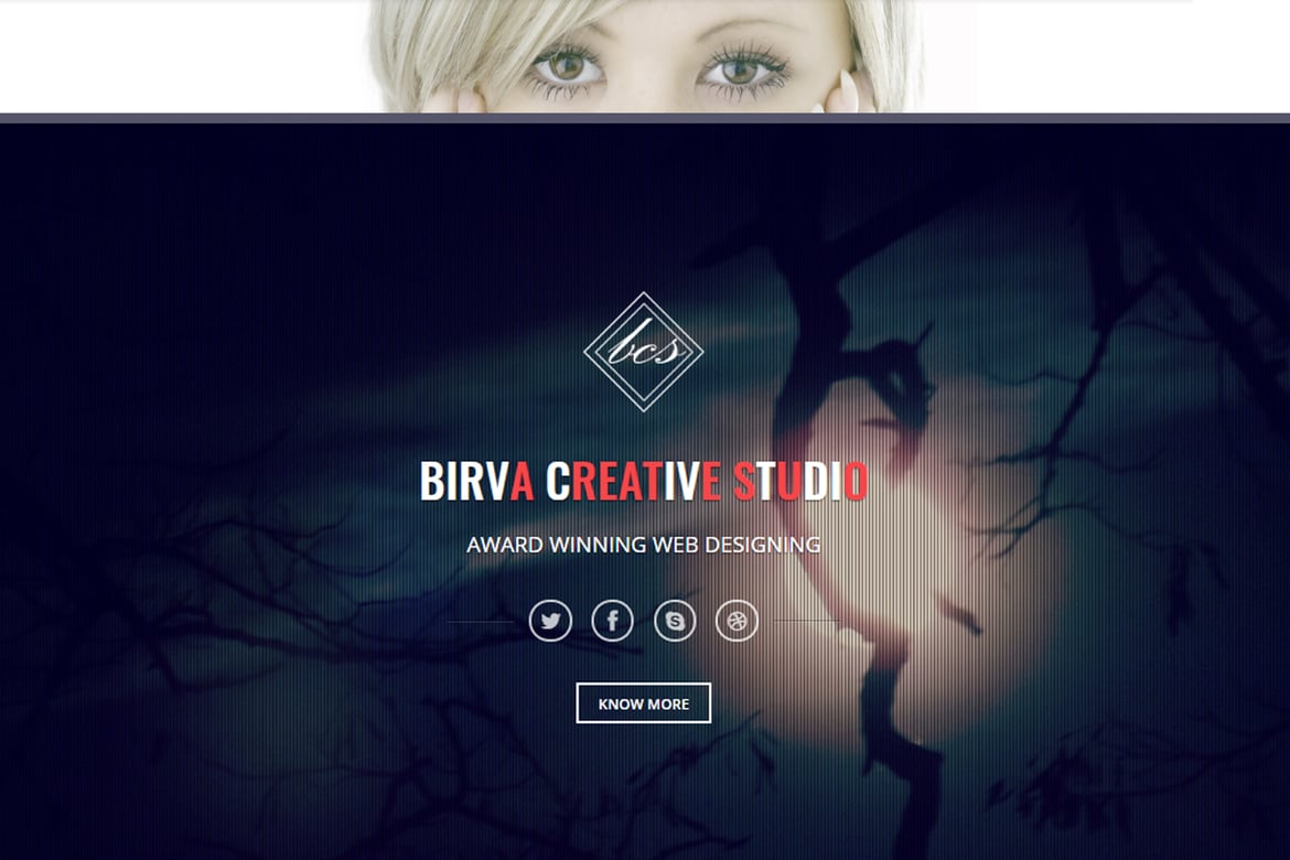 Birva - Template Website Parallax Satu Halaman yang Responsif dan Kreatif