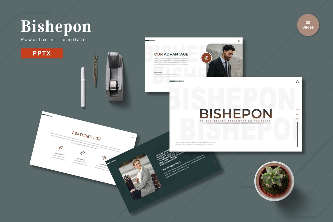 Template Presentasi Bishepon - Powerpoint yang Memukau