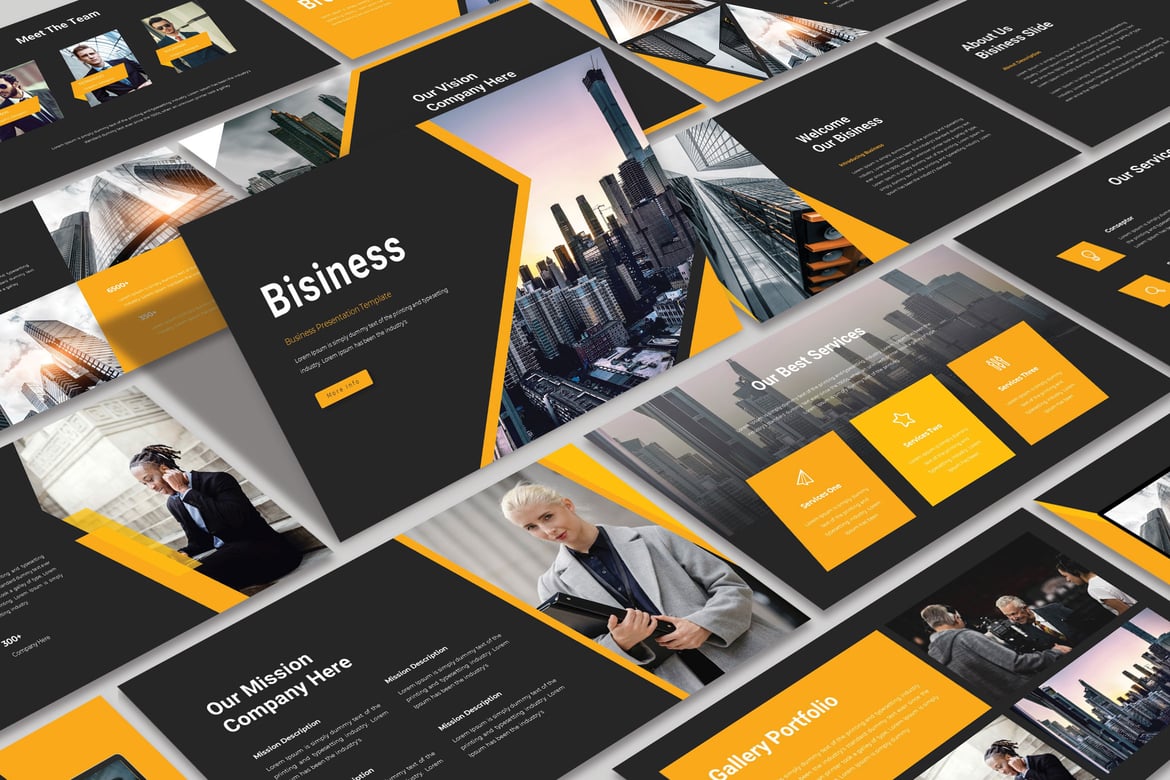 Template PowerPoint Bisnis Modern dan Kreatif