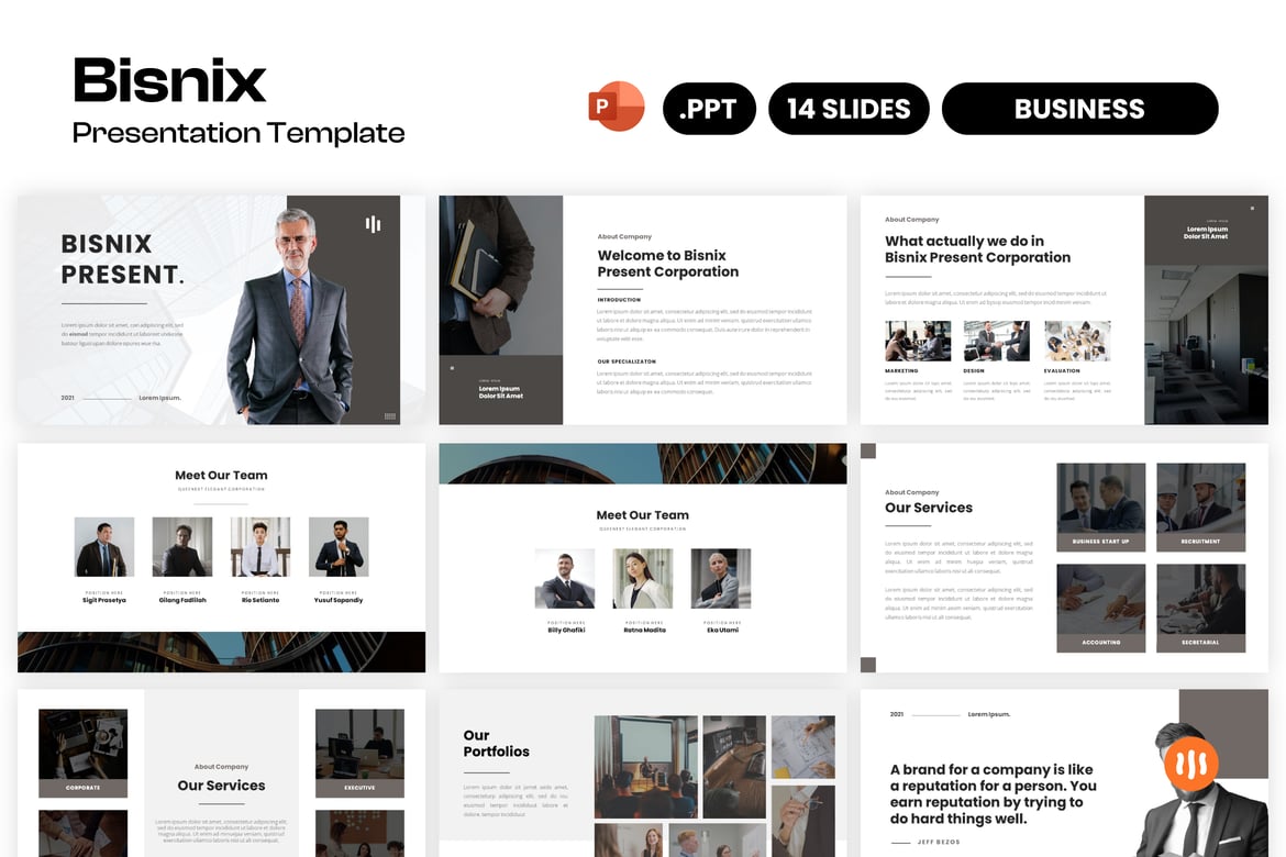 Bisnix - Template Powerpoint Bisnis yang Menarik