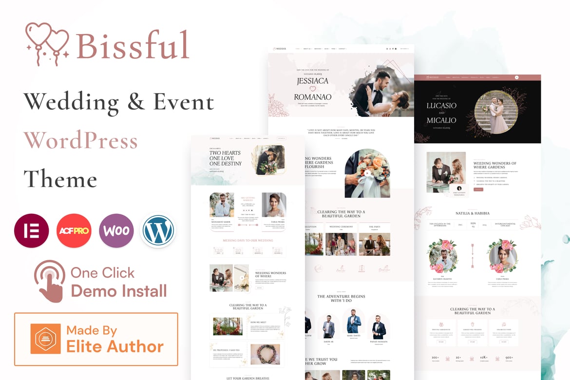 Bissful - Tema WordPress Menawan untuk Pernikahan dan Acara