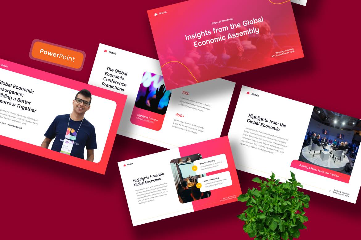 Bistalk - Template PowerPoint Konferensi yang Menarik