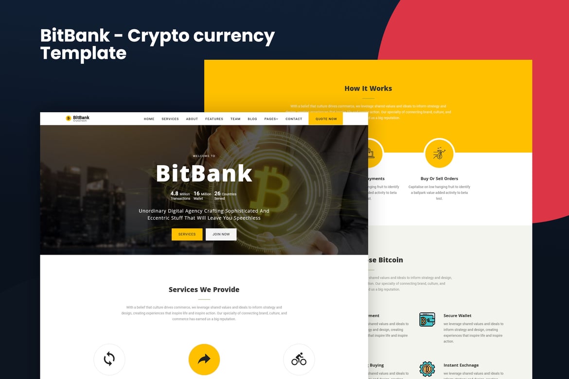 BitBank - Template Website Cryptocurrency yang Menarik dan Responsif