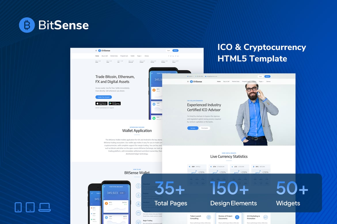 BitSense – Template Website ICO & Cryptocurrency Modern
