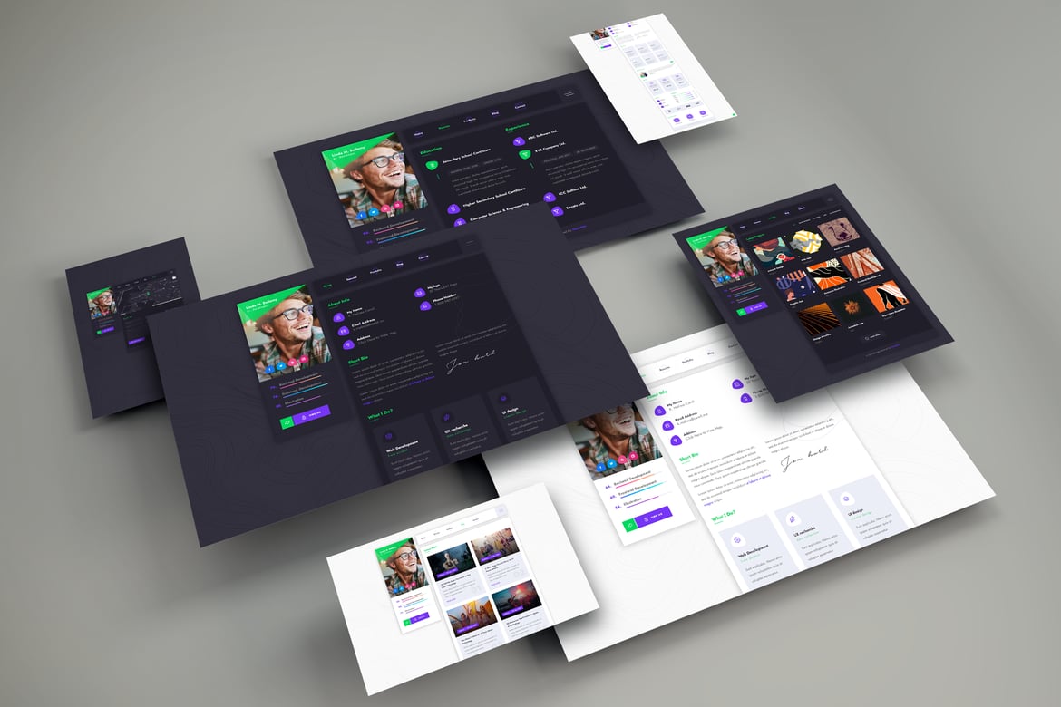 Bittanto - Template Web Resume Kreatif yang Responsif dan Modern
