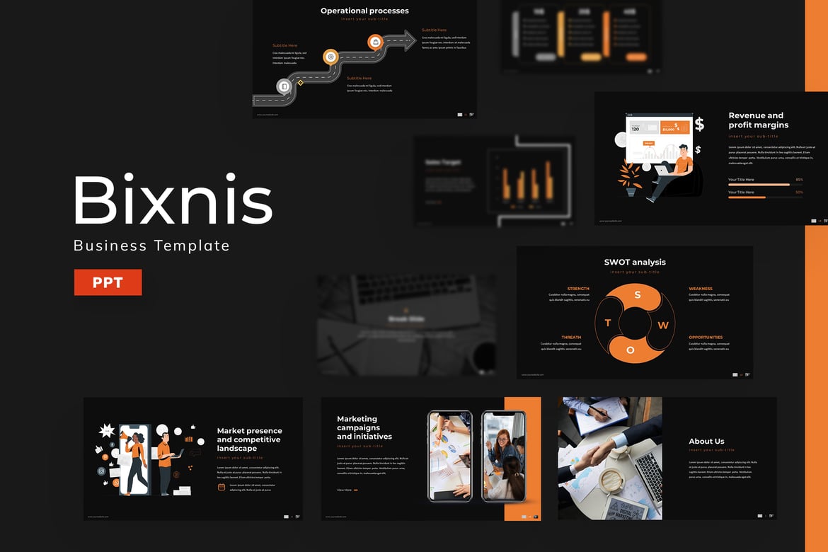 Bixnis - Template Presentasi PowerPoint Profesional