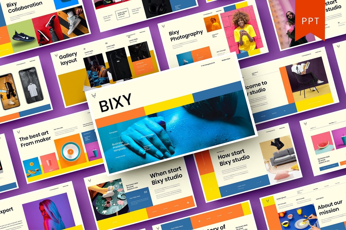 Bixy – Template PowerPoint Bisnis Profesional