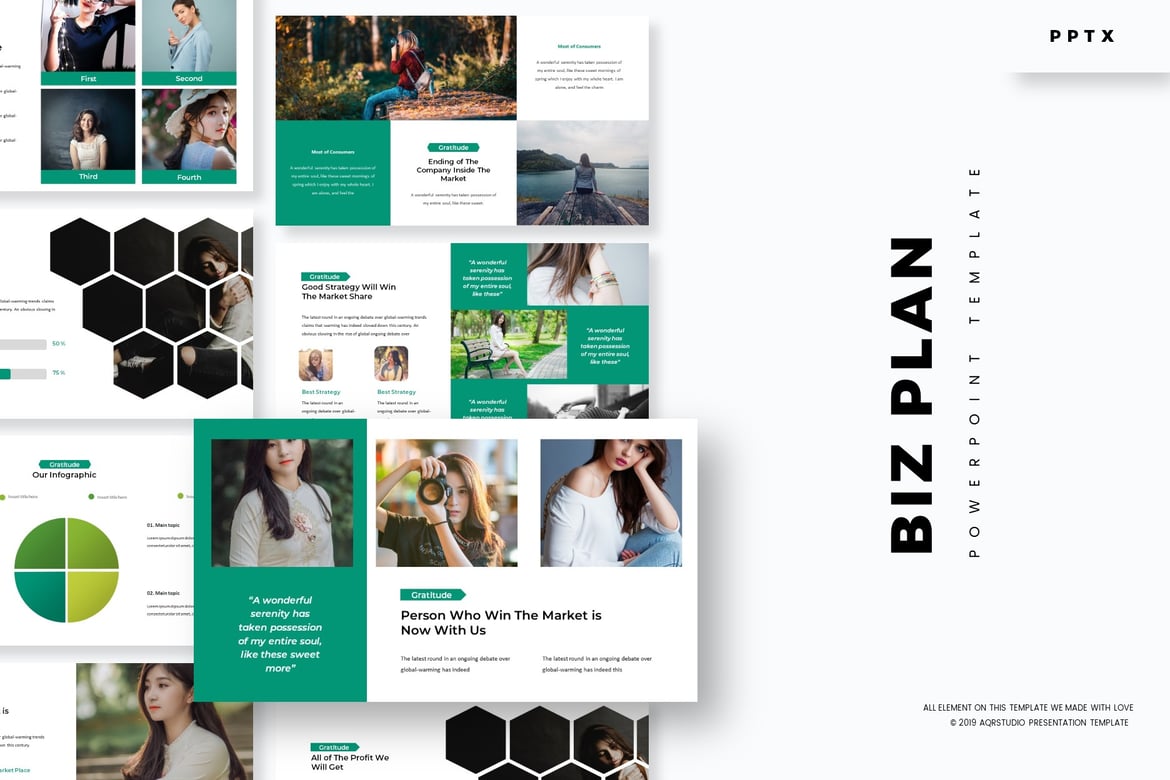 Template PowerPoint Rencana Bisnis yang Menarik dan Fleksibel