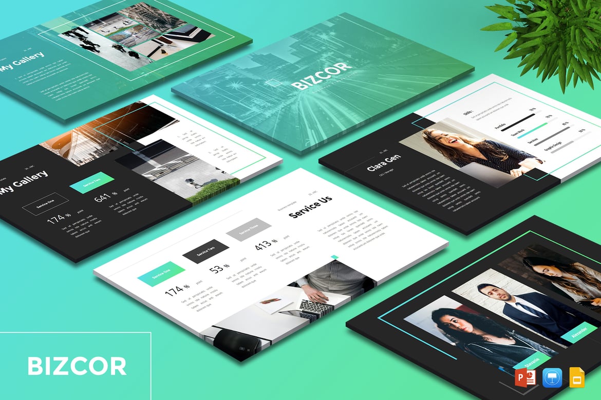 Template Presentasi Bizcore - Solusi Kreatif untuk Bisnis Anda