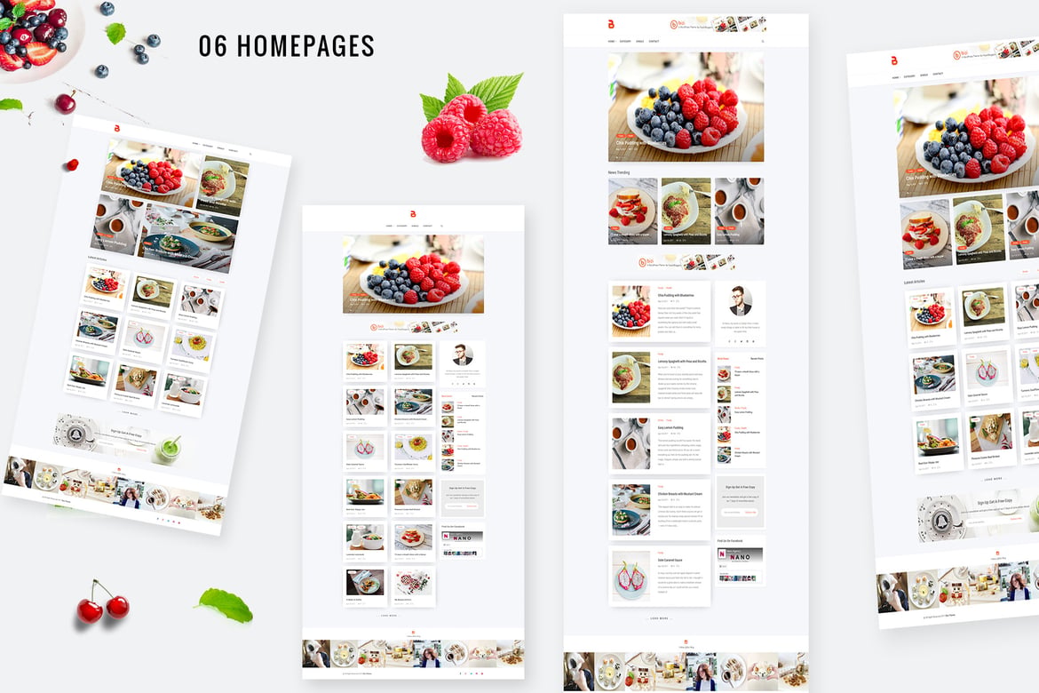 Bizi - Tema WordPress Menarik untuk Blogger Makanan