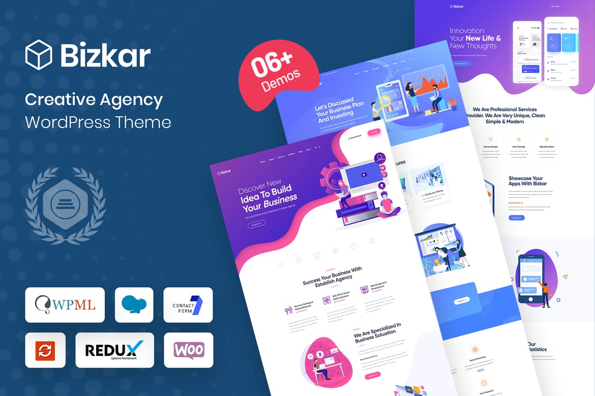 Bizkar - Tema WordPress Kreatif untuk Berbagai Keperluan