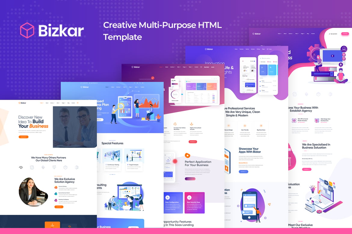 Bizkar - Template Web Kreatif Serbaguna untuk Bisnis Anda