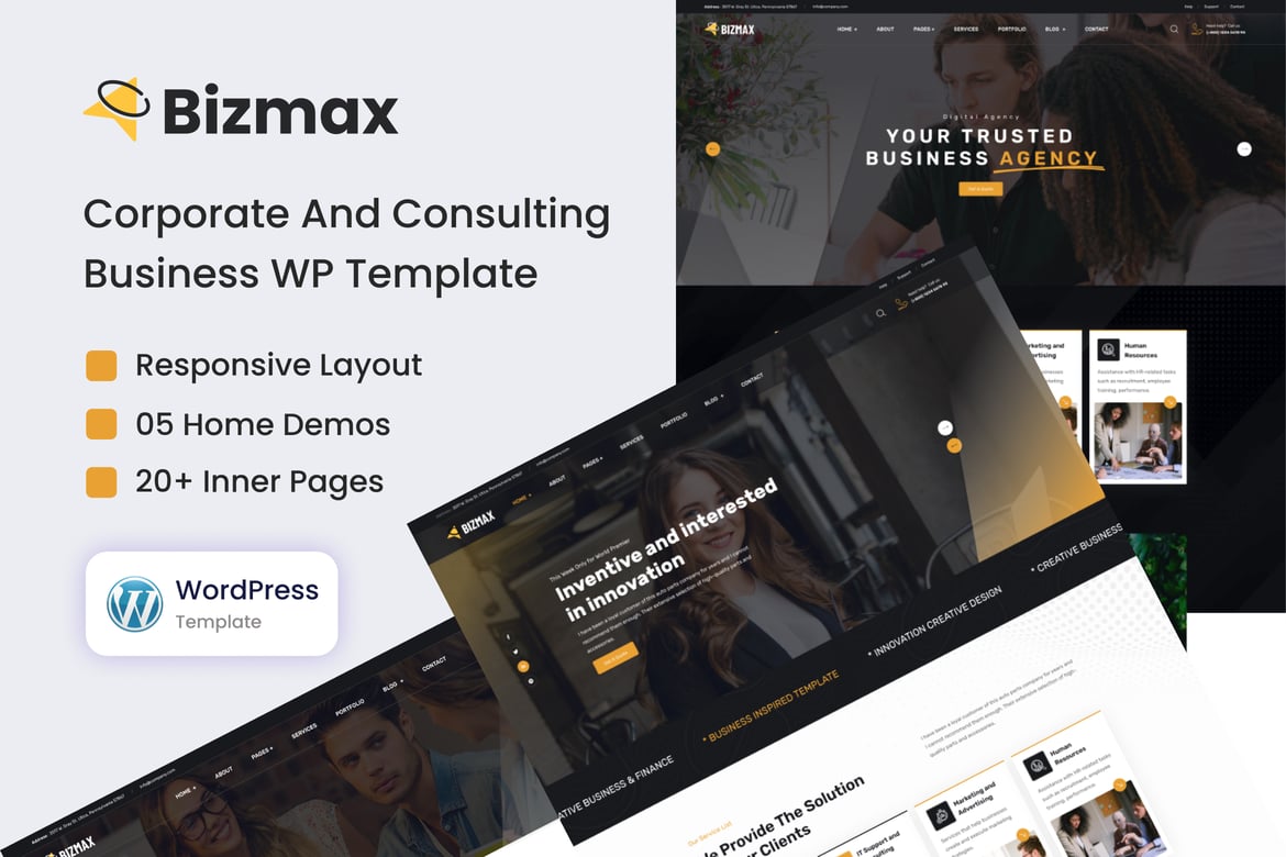 Bizmax - Tema WordPress Korporat yang Profesional dan Fleksibel