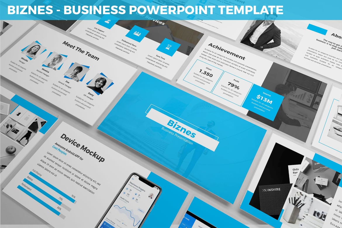 Template Powerpoint Bisnis - Biznes yang Modern dan Profesional