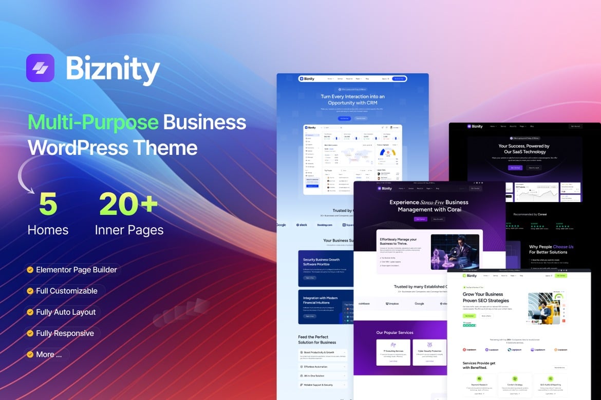 Biznity – Tema WordPress Multifungsi untuk Bisnis Anda
