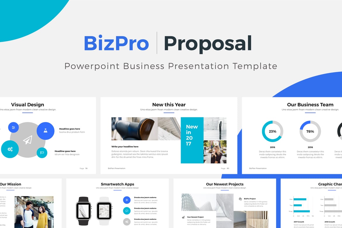 Template Presentasi Powerpoint BizPro | Proposal Bisnis yang Kreatif dan Modern