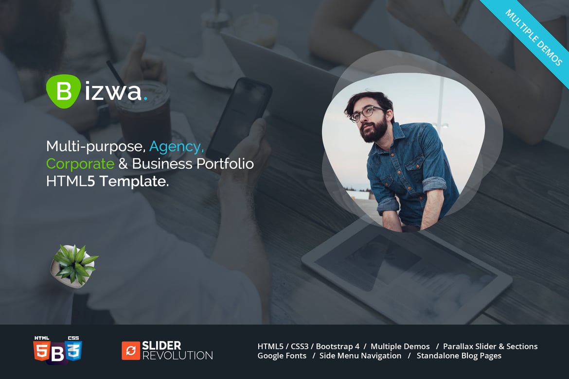 Bizwa - Template Website Kreatif HTML