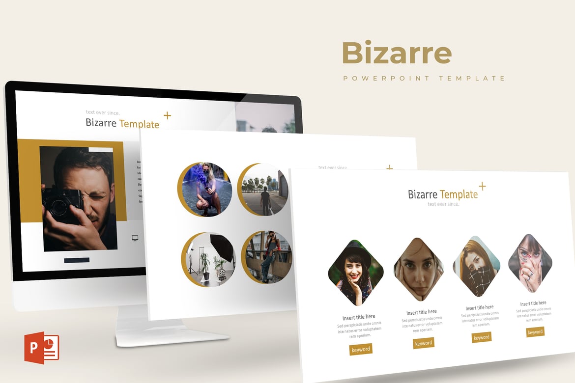 Template PowerPoint Bizarre - Solusi Presentasi Kreatif Anda