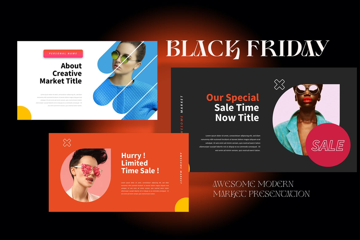 Template Powerpoint Black Friday yang Menarik dan Modern