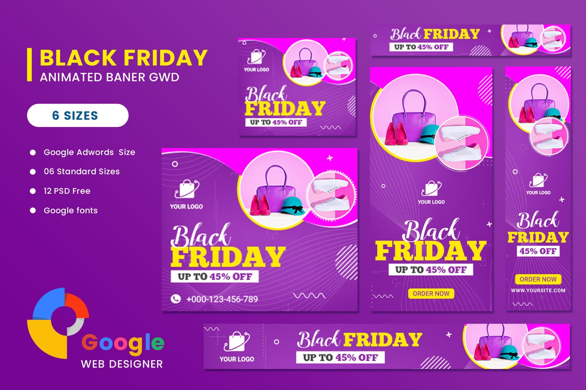 Diskon Black Friday: Template Iklan Banner HTML5 Menarik untuk Bisnis Anda