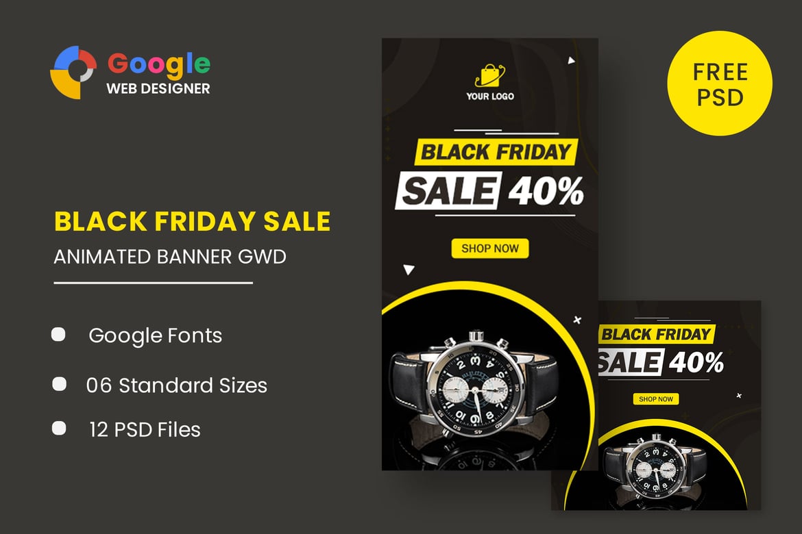Promo Menarik Black Friday: Template Iklan Banner HTML5 untuk Bisnis Anda