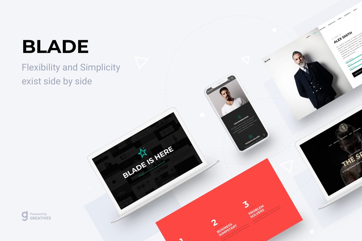 Blade - Tema WordPress Serbaguna yang Responsif dan Modern
